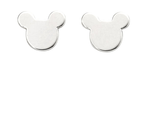 925 Sterling Silver Mouse Face Stud Earrings FredBen Jewellery