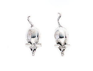 Sterling Silver 925 Mouse Rat Stud Earrings FredBen Jewellery